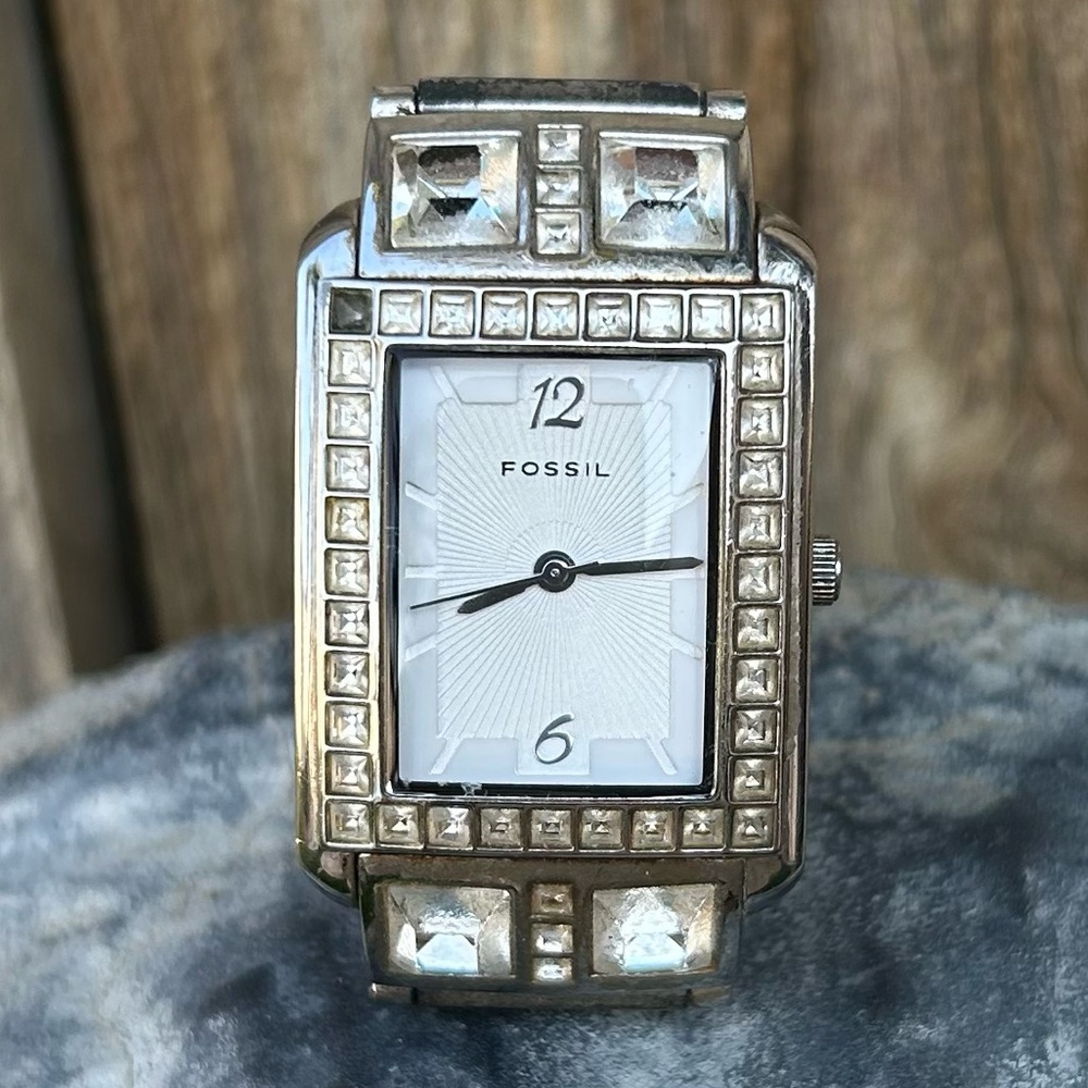 Fossil Marissa Rhinestone Watch Stainless Steel Silver - Picture 4 of 10